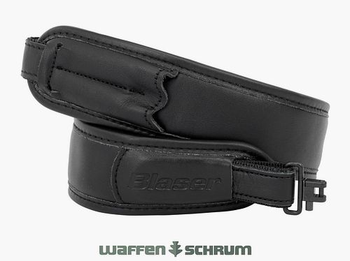 Blaser Gewehrriemen Leder - schwarz