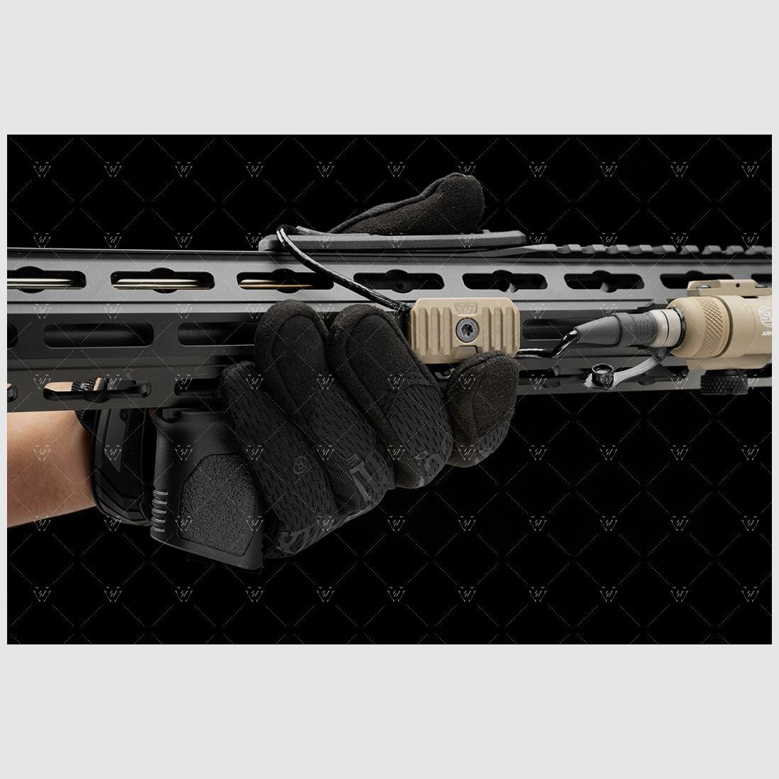 STRIKE INDUSTRIES M-LOK Cable Management Rail Covers Short FDE, image 3 of 9