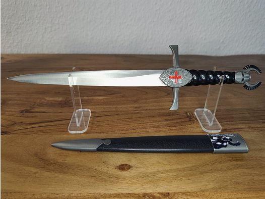 Kreuzritter Dekodolch Stahl mit Scheide 40cm 