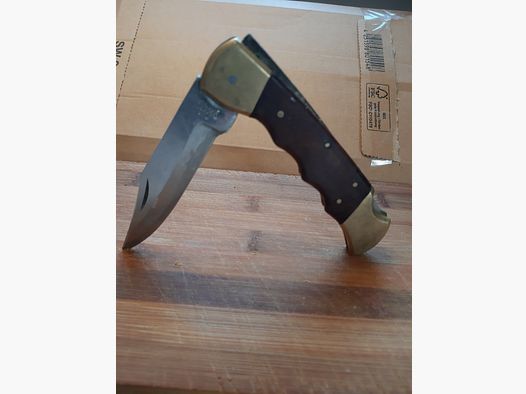 40 lat młode Herberts JAGDMESSER nóż składany - CJH 207713 Mechanika TOP + 1, szlif 4-, Optyka (brudna)