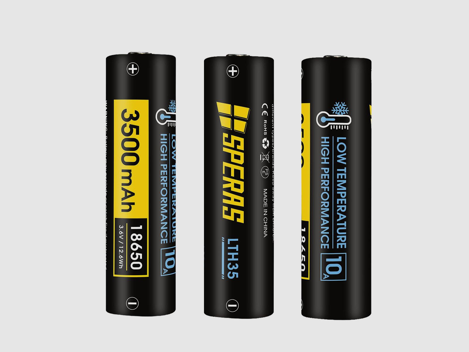Speras Low Temperature Battery 18650, 3500mAh