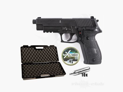Sig Sauer P226 CO2 Pistole 4,5mm Diabolos schwarz - Koffer-Set