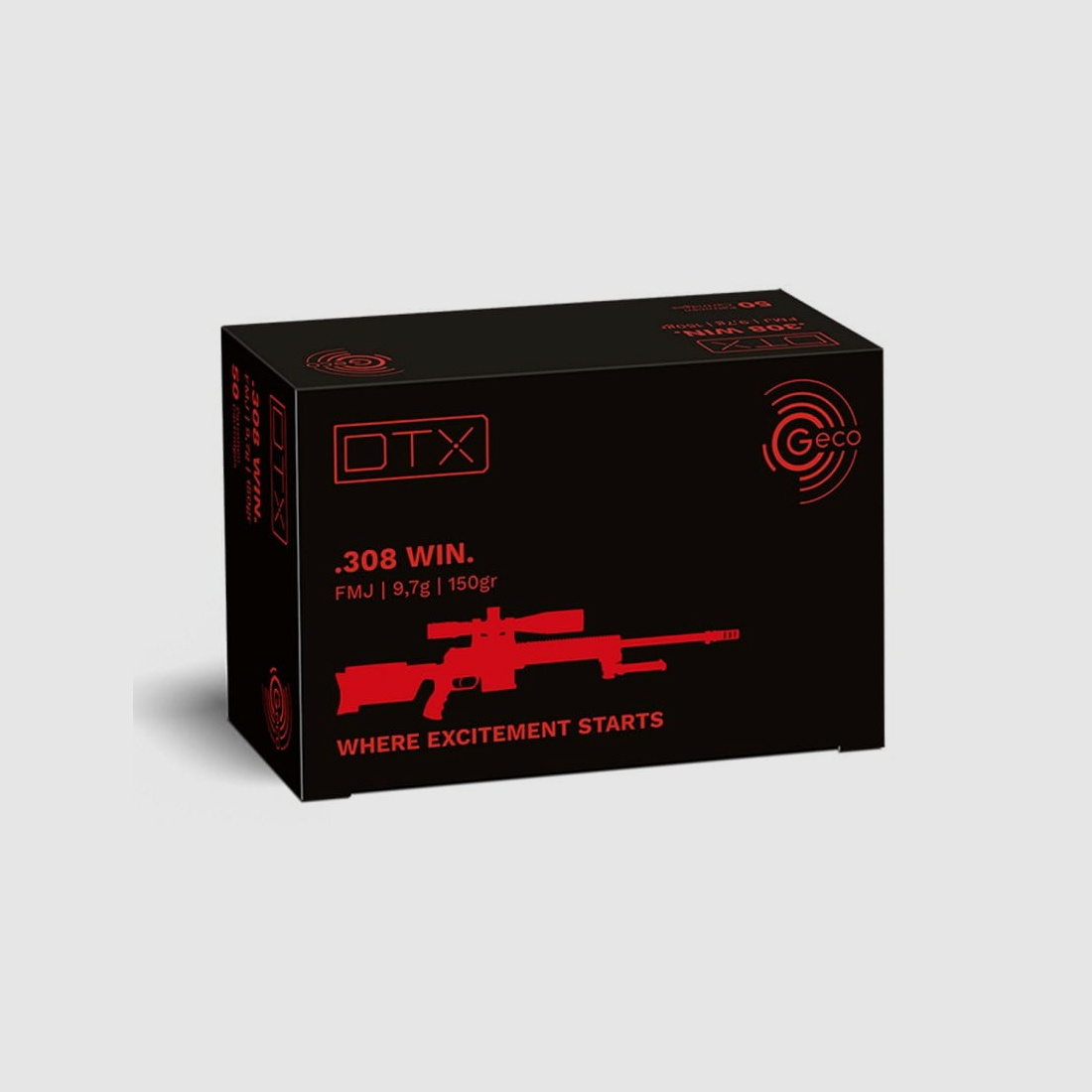 Geco .308 Win. DTX FMJ 150 gr. - 50 Stk.