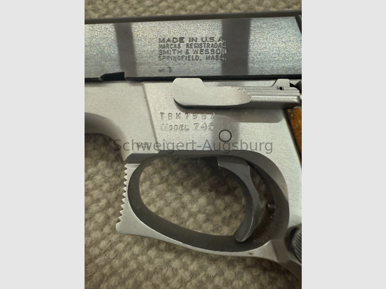 Smith & Wesson 745 Stainless / Black .45Auto
