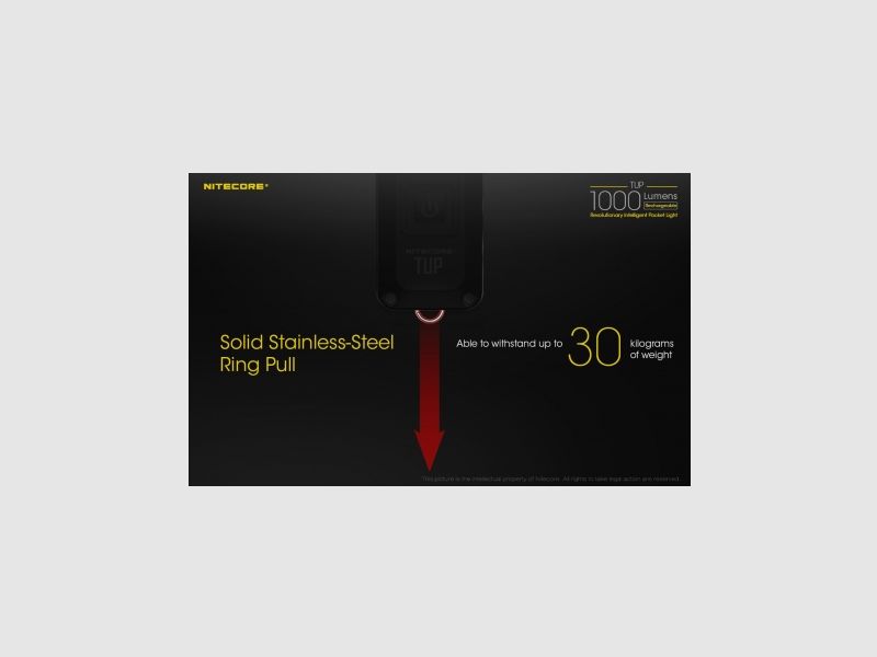 Torcia Nitecore TUP 1000 lumen Nero, immagine 19 di 21