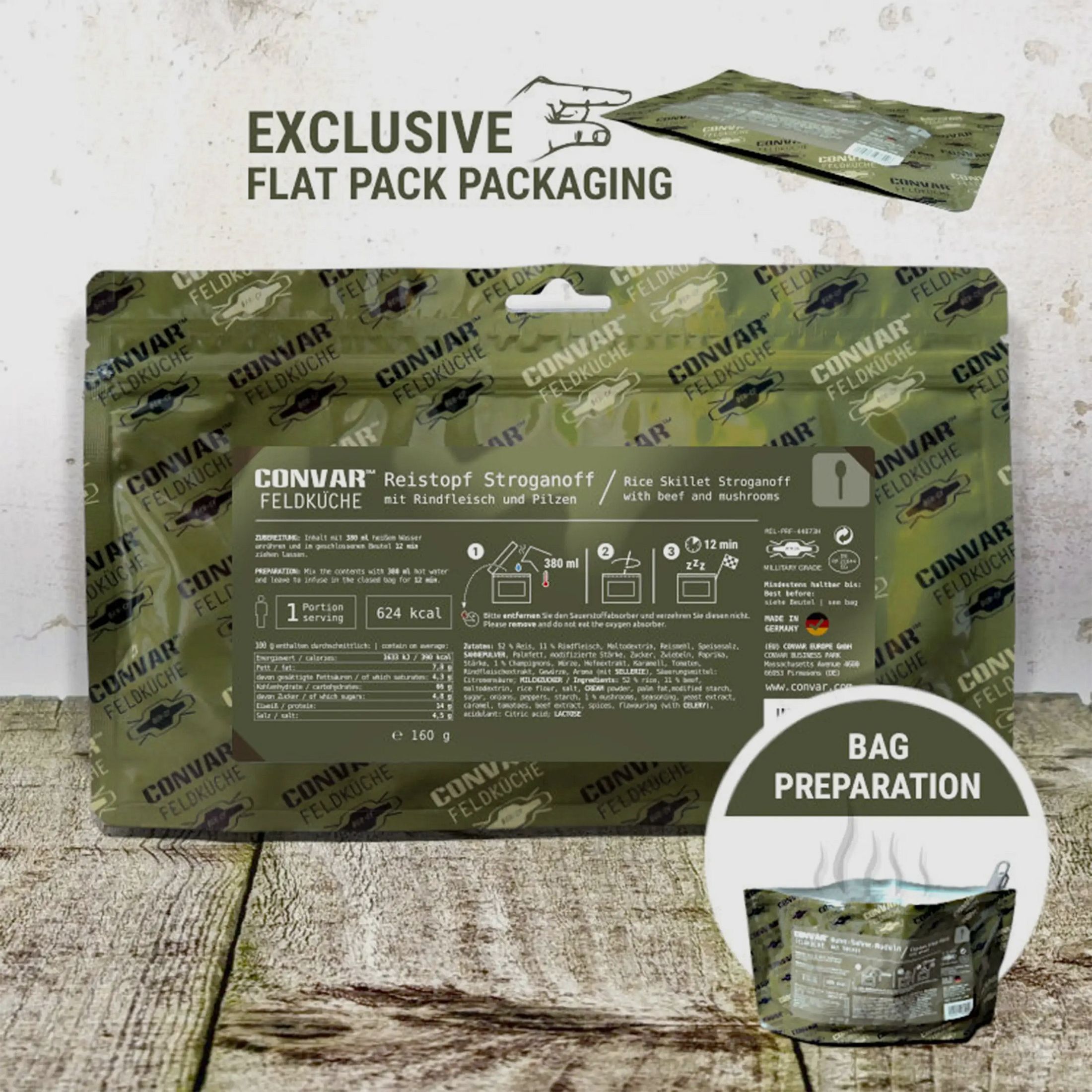 CONVAR Cucina da Campo CONVAR Cucina da Campo Pentola di Riso Stroganoff 160 g