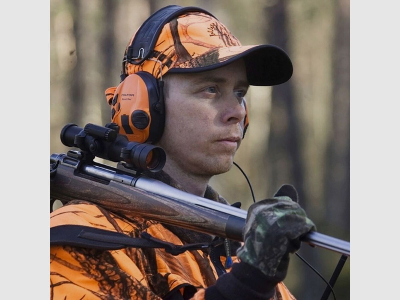 3M Peltor Protección Auditiva Activa SportTac Oliva/Naranja