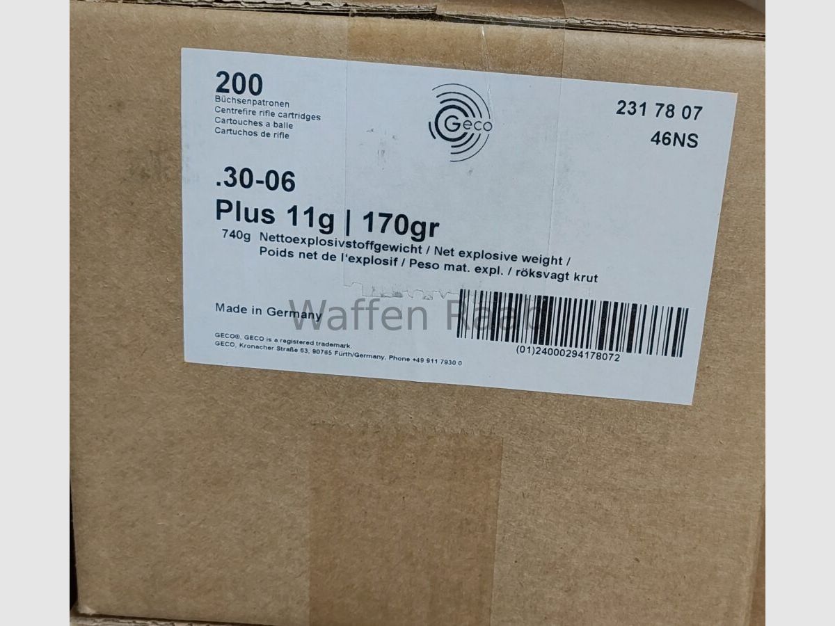 Geco Plus .30-06 11,0g/ 170grs. Geco Plus .30-06 11,0g/ 170grs., Bild 5 von 5