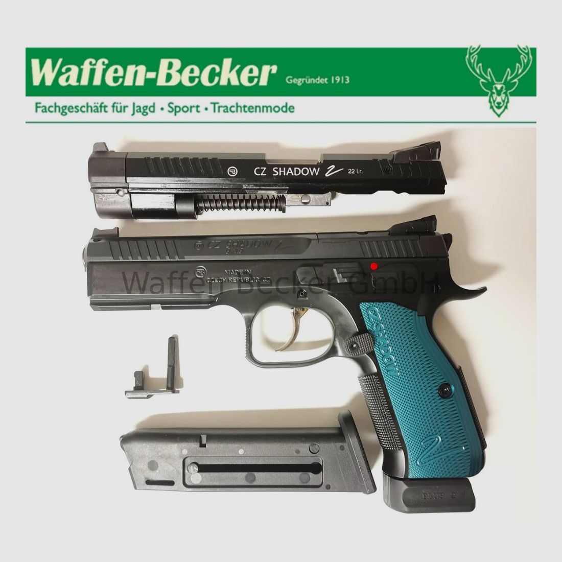 CZ CZ75 SP01 CZ Shadow 2 OR (Optic Ready) Kal. 9mm Luger + Wechselsystem Shadow 2 Kal. .22lr.