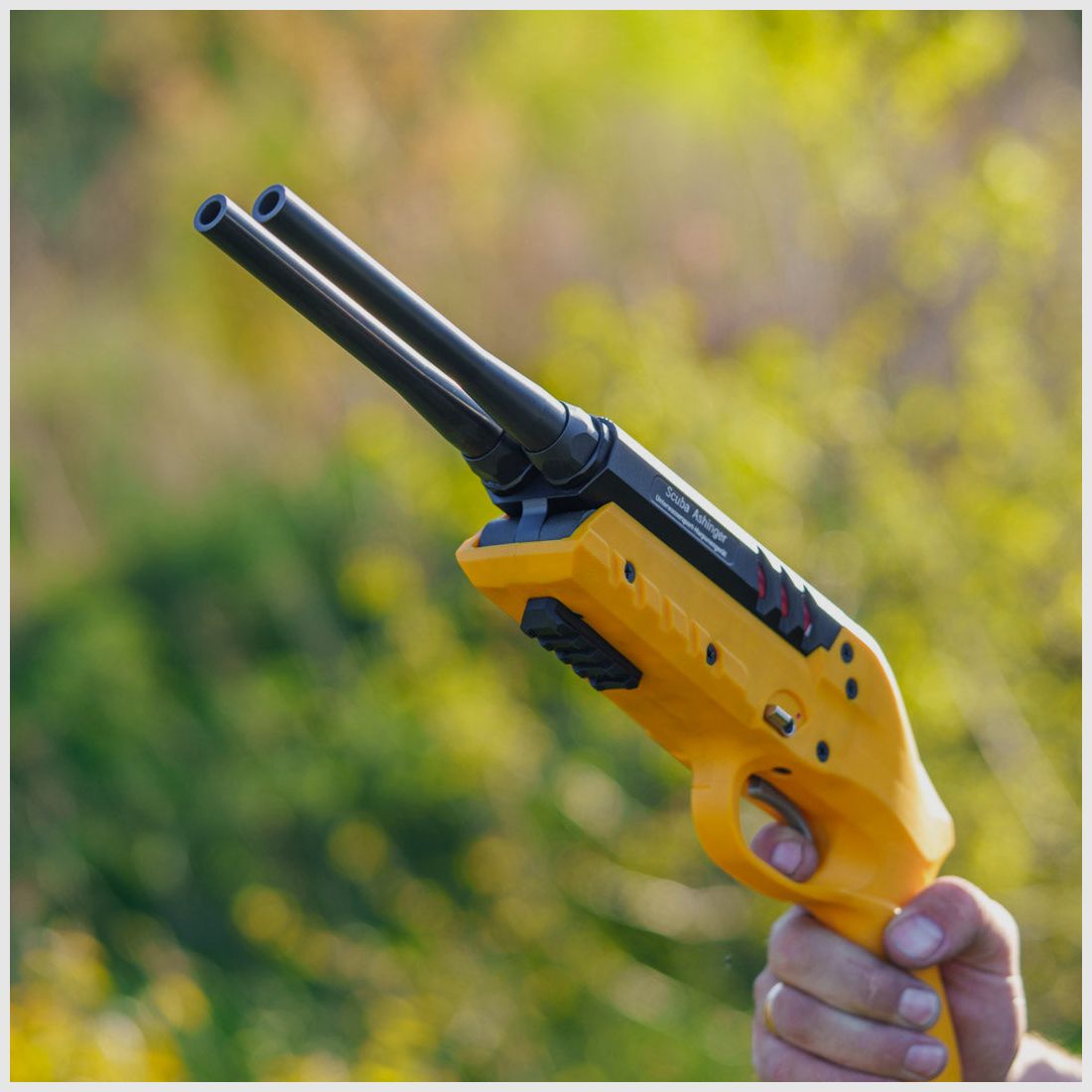 Scuba Ashinger Startbuis - kort | roestvrij staal | zwart | 9mm