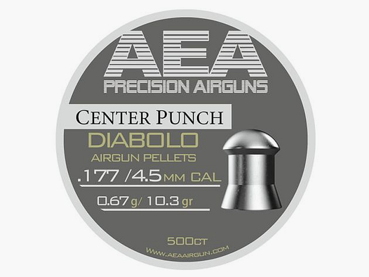 AEA Center Punch Pellets 10,3 gr 4,5 mm / .177 (500 Stück)