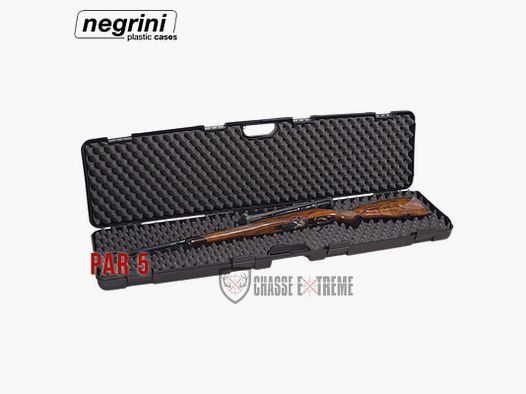 NEGRINI Injection-Molded Polypropylene Gun Case for Rifle with Mounted Scope