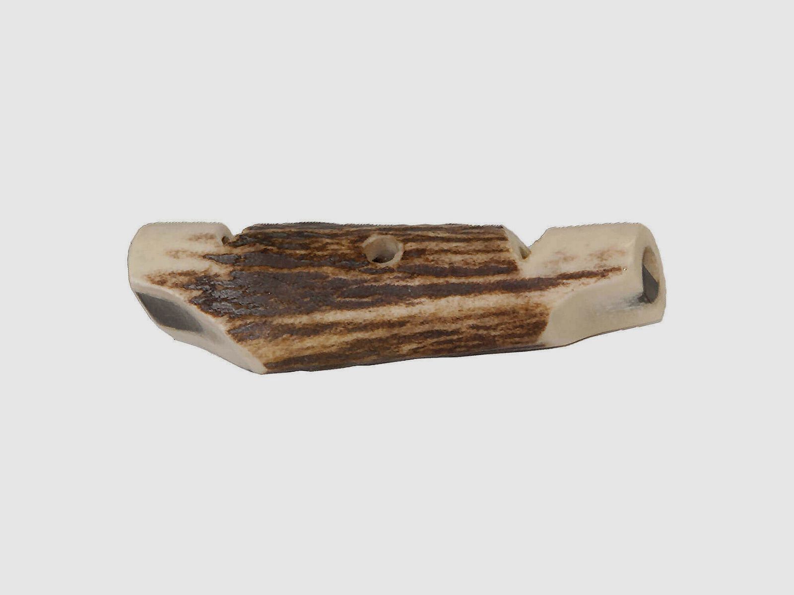 Dog whistle made of stag horn double-sided