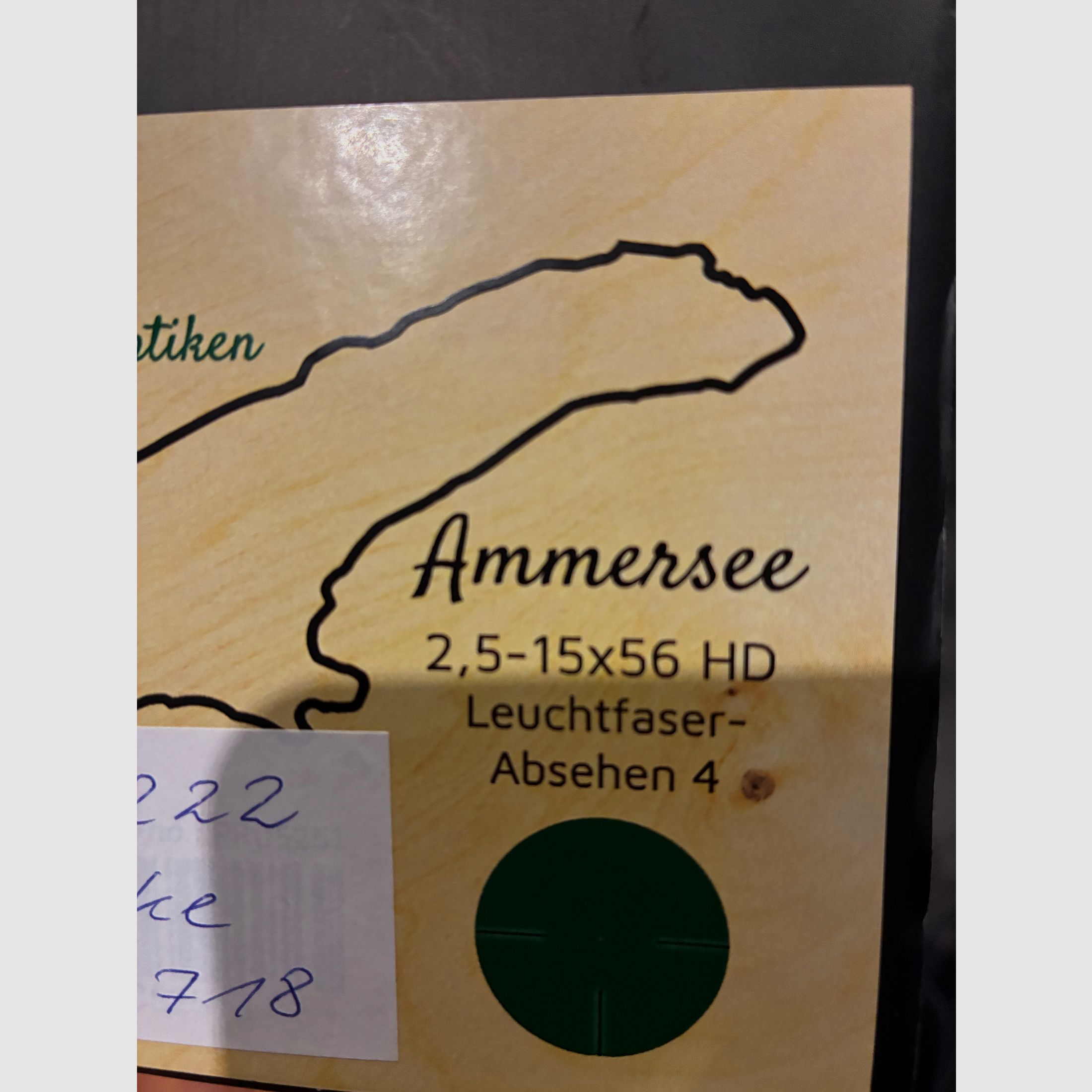 Zielfernrohr vom Professor Optiken Ammersee - 2,5-15x56 HD V2, Leuchtfaser-Absehen 4