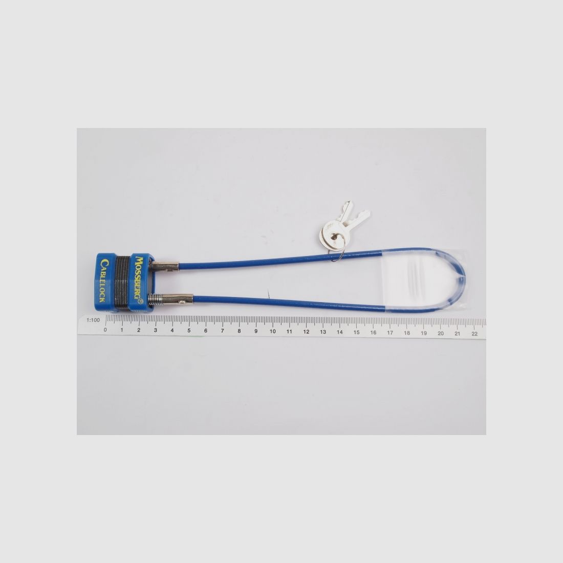 SICHERHEITSSCHLOSS FÜR WAFFEN TYP SIRGA 19 CM BLAU, Bild 2 von 2