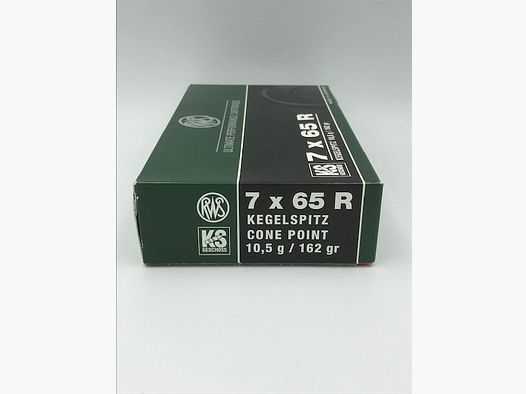 Munitions de fusil RWS 7x65R ogive pointue 10,5g.