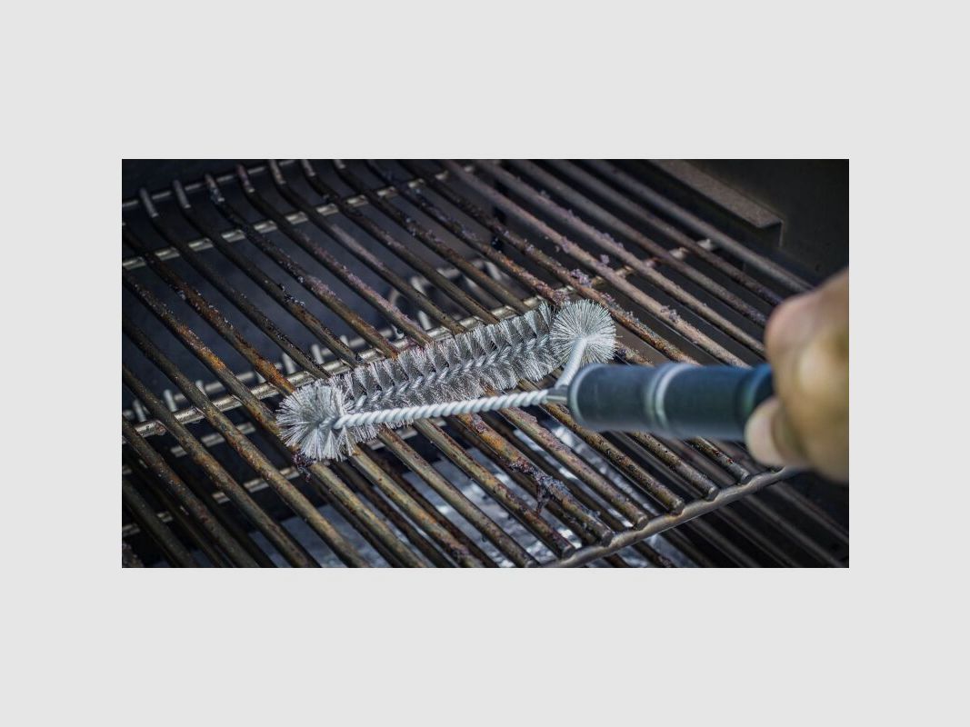 Grillfürst Grillbürste Edelstahl 3-seitig 39,5 cm