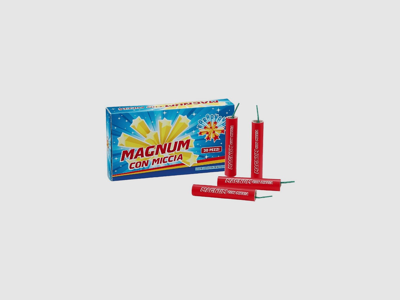 Magnum Petarde mit Zündschnur F2 V°D Packung mit 20 Stück, Bild 1 von 2