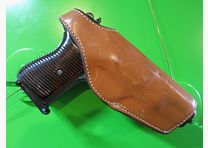 Lederen riemholster Bianchi Nr.119 TZ-75. CZ-75, metalen riemclip