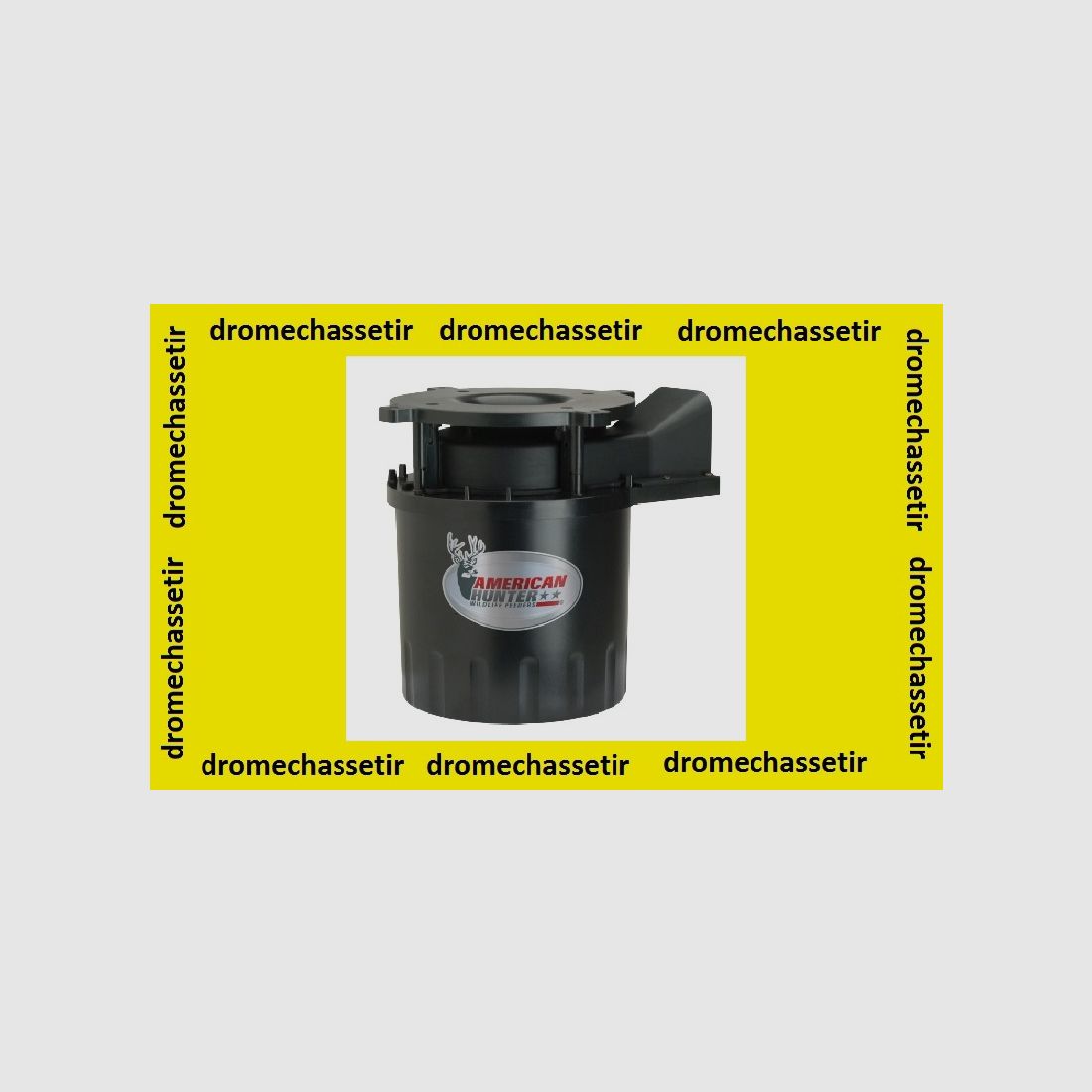 Automatischer richtungsweisender Futterautomat mit digitalem Programmierer, American Hunter, mit 1 Batterie und Ladegerät