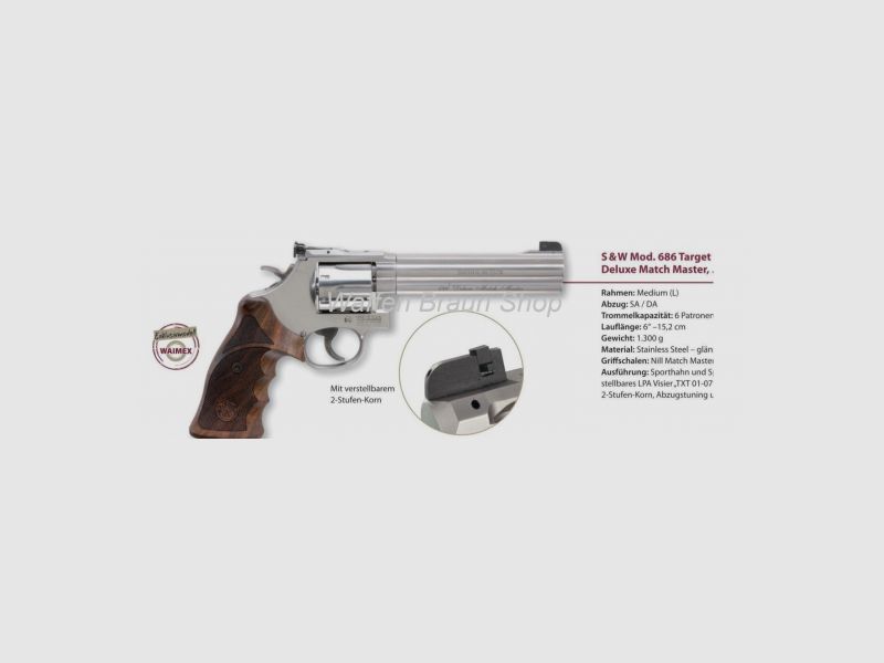 Smith & Wesson 686 Deluxe Match Master.357 Mag
