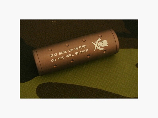 BIG DRAGON 100x30 Stubby Silencer CW/CCW Stay back 100 Meter or You will de Shot Schalldämper
