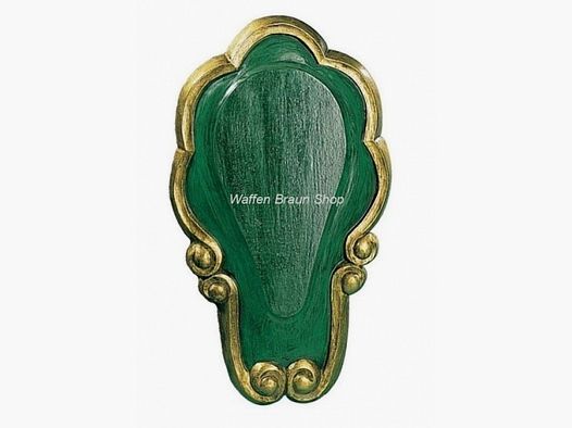 Scudo trofeo Bock, dipinto a mano, 26x15 cm