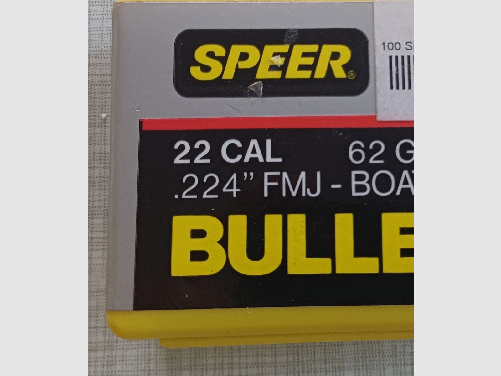 .224 Geschoss .62 Grains Speer