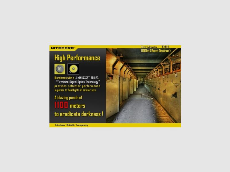 Latarka Nitecore TM36 Tiny Monster 1800 Lumenów, zdjęcie 8 z 22