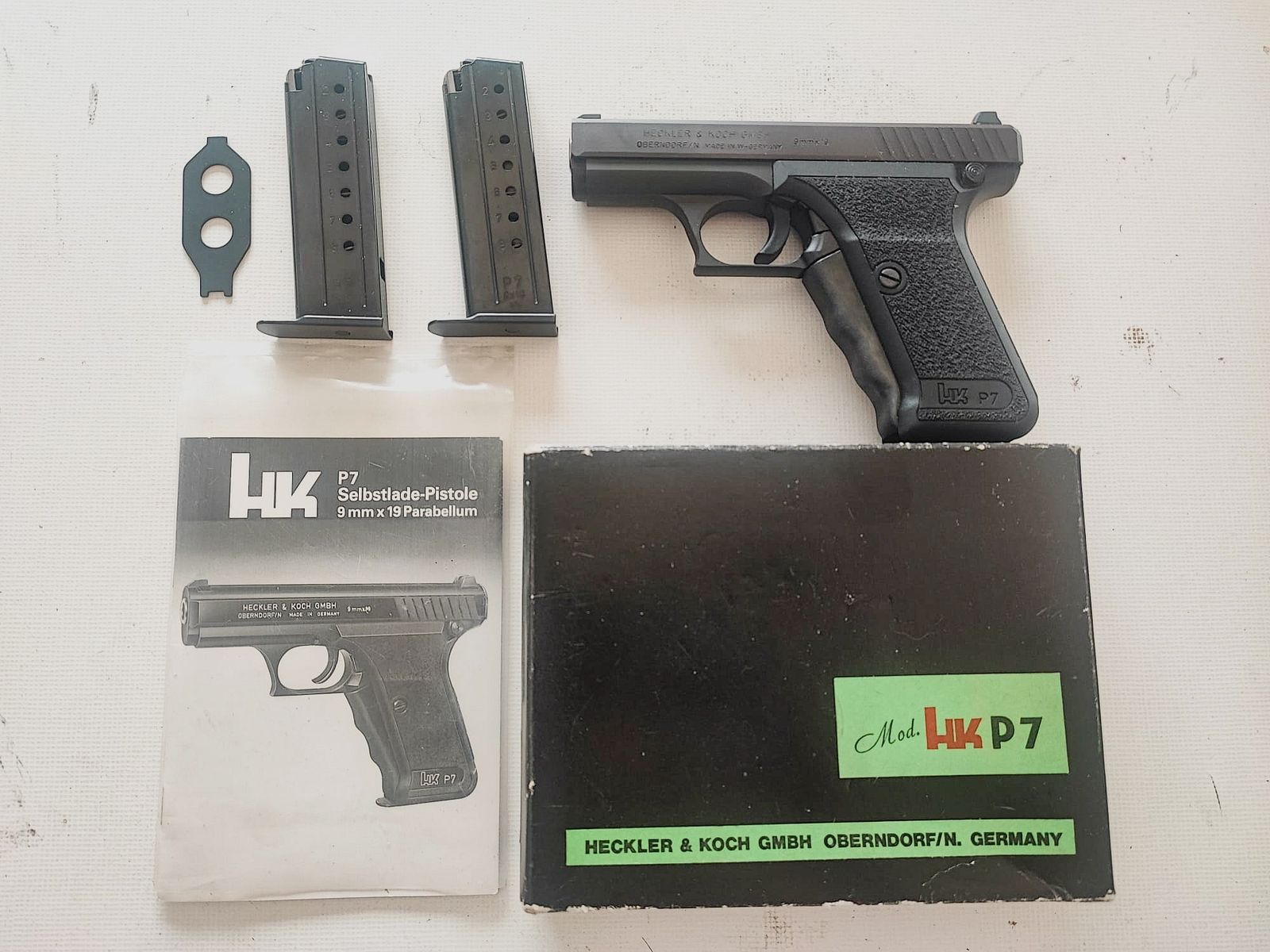 Heckler&Koch P7 PSP 9mm Luger mit Zubehör in OVP *neuwertig* HK - keine P7M8 P7M13