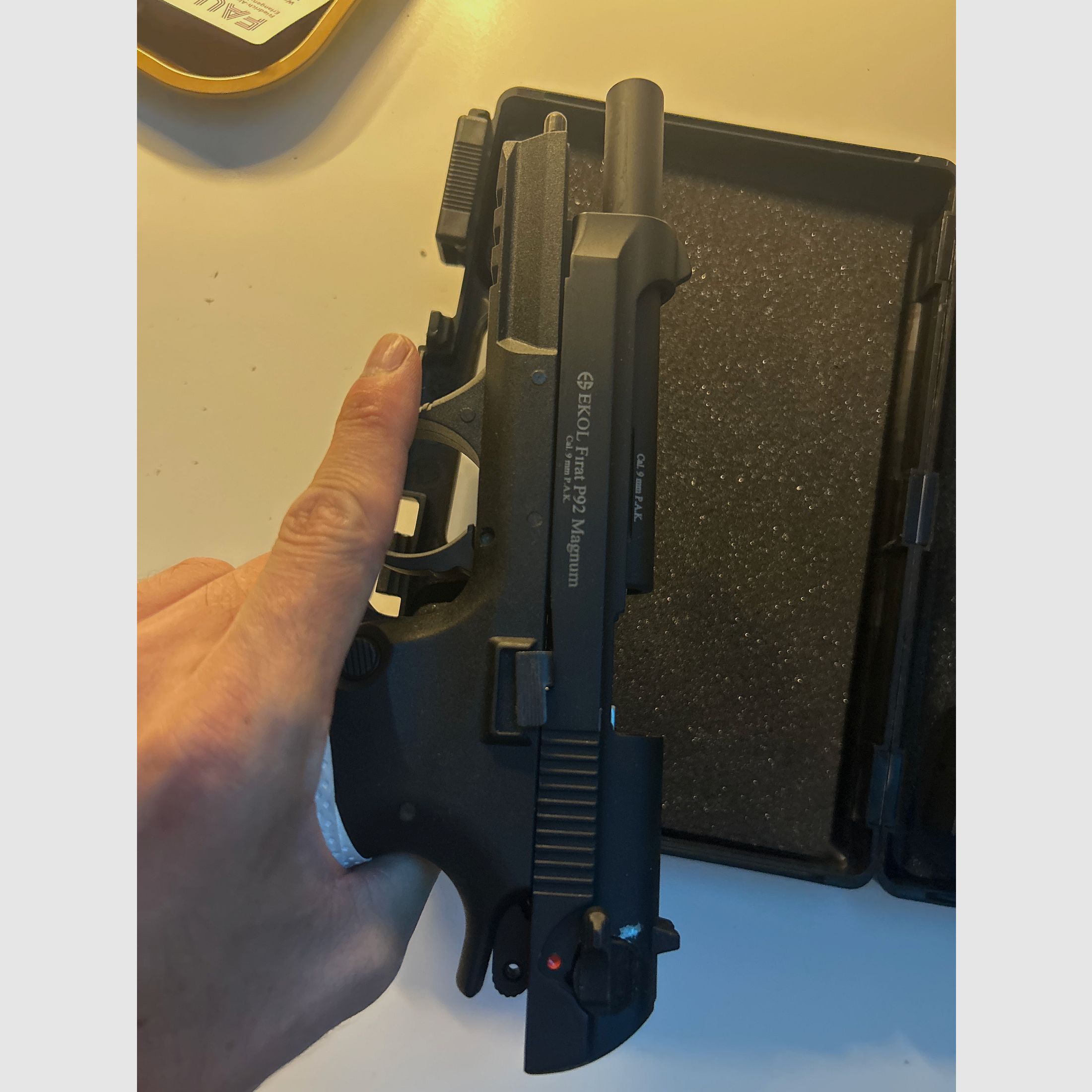 Magnum blank firing pistol Ekol P92 Magnum 9mm P.A.K. black