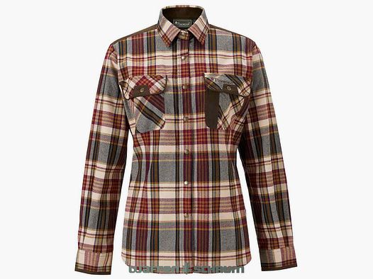 Pinewood Blouse Prestwick Exclusive Bordeaux/Beige