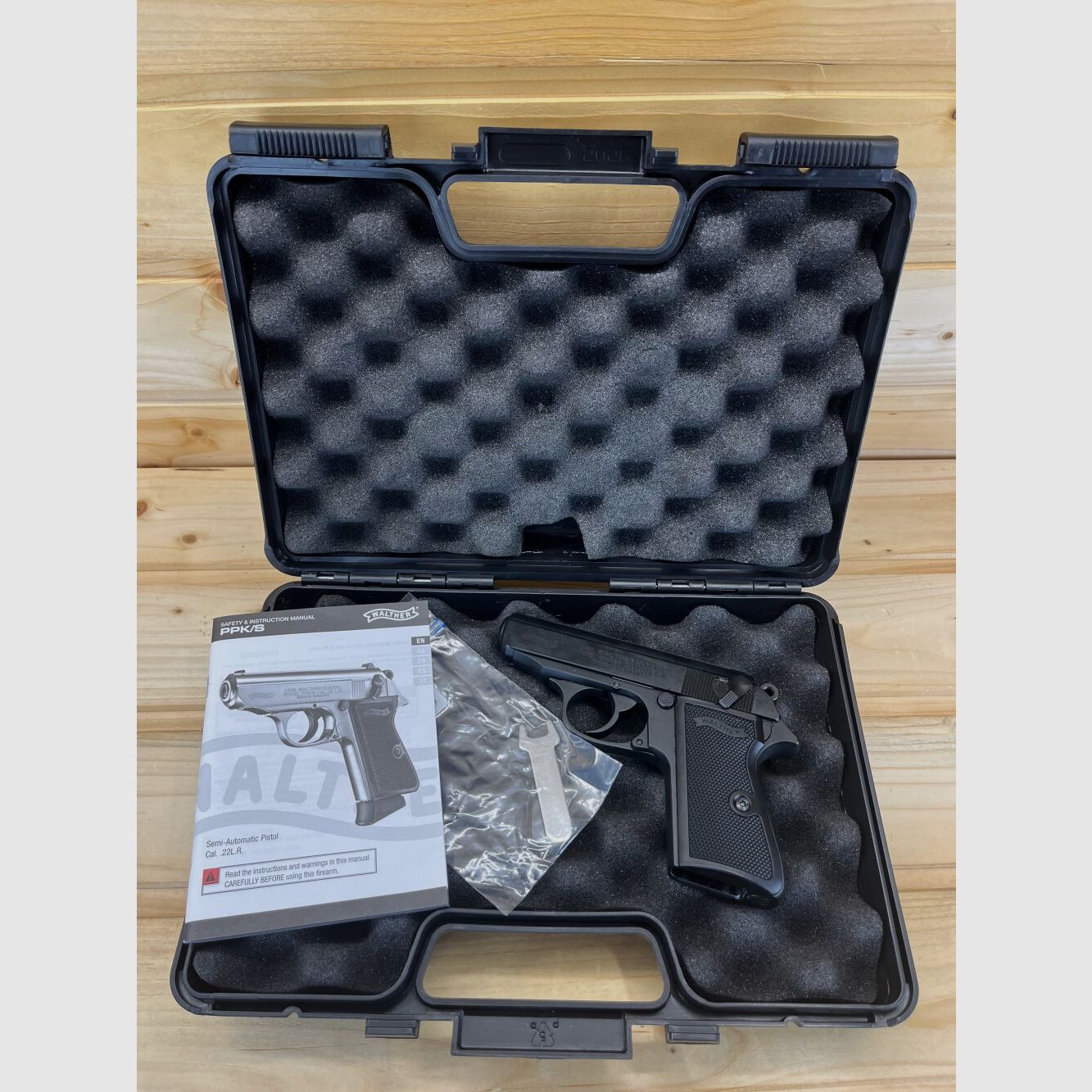 Demonstration weapon Carl Walther PKK/S .22lr 3.3" black - magazine missing .22lr