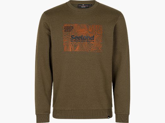 Seeland Pulse Sweatshirt Men Dark Olive Melange 2XL