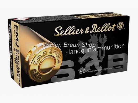 S+B 9mm Luger VLM Subsonic 140grs. 50St