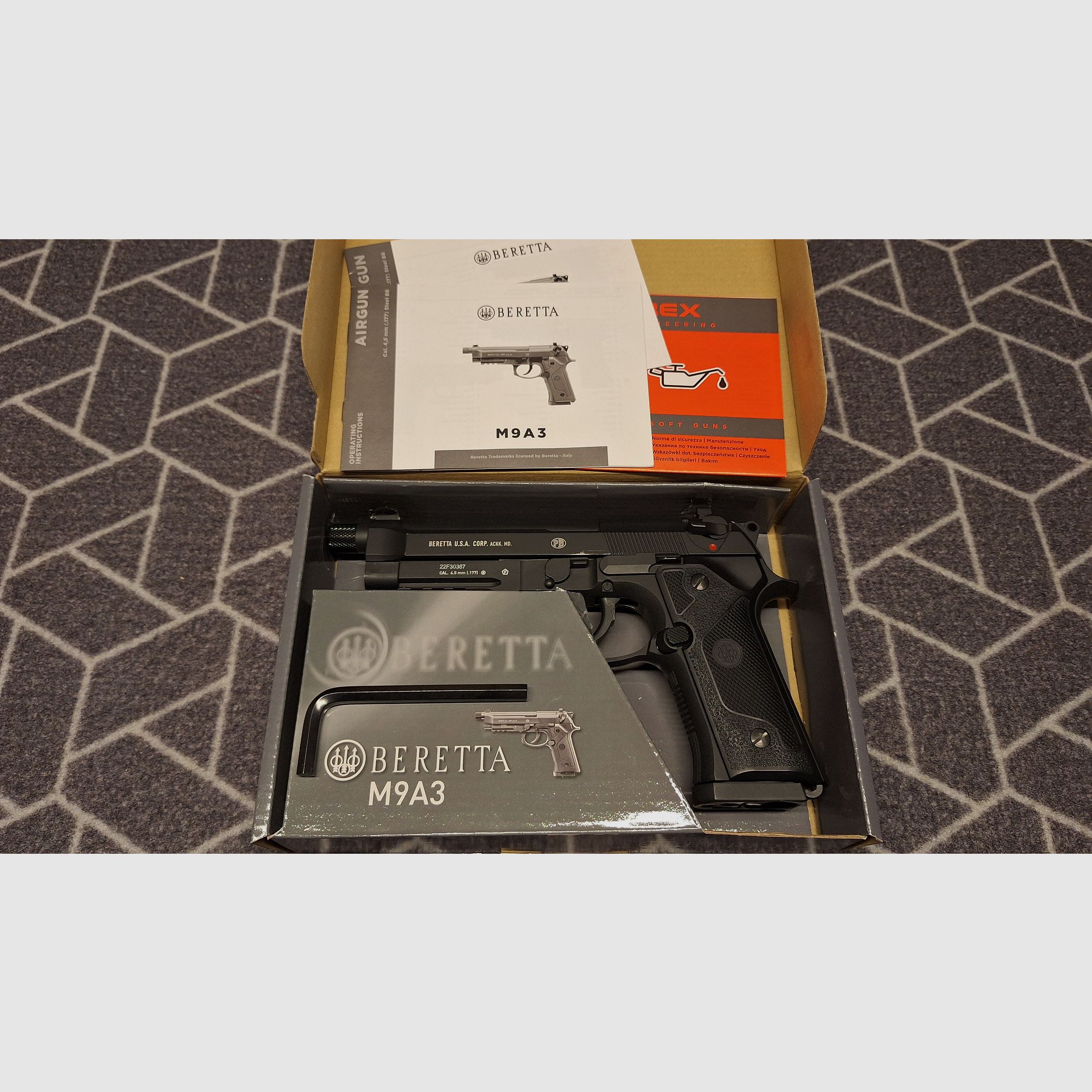 Beretta M9A3 FM CO2 4,5mm BB Blowback schwarz