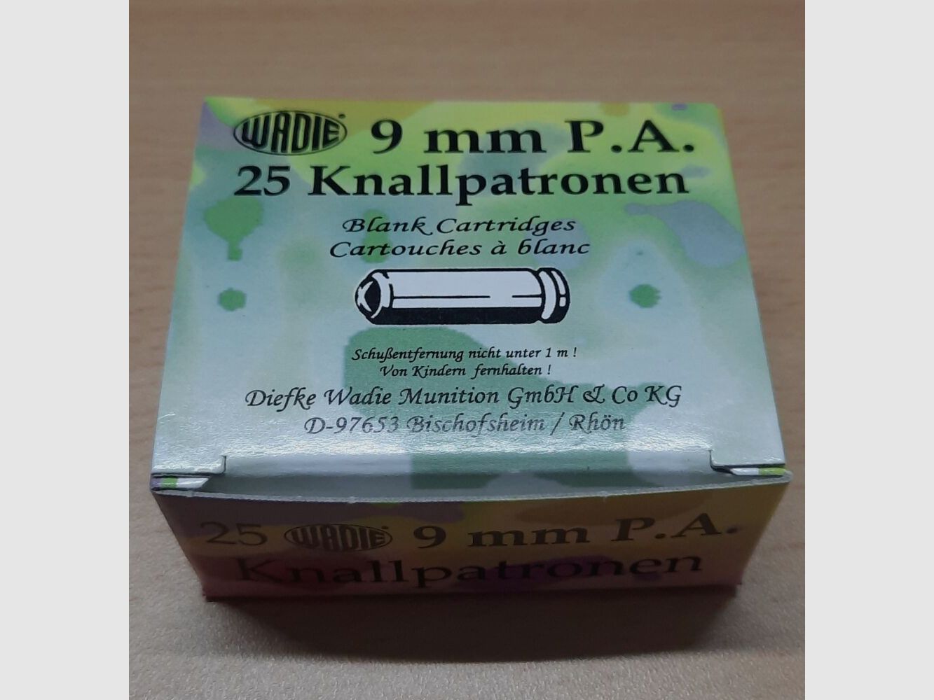 Wadie 9 mm P.A. Knallpatronen