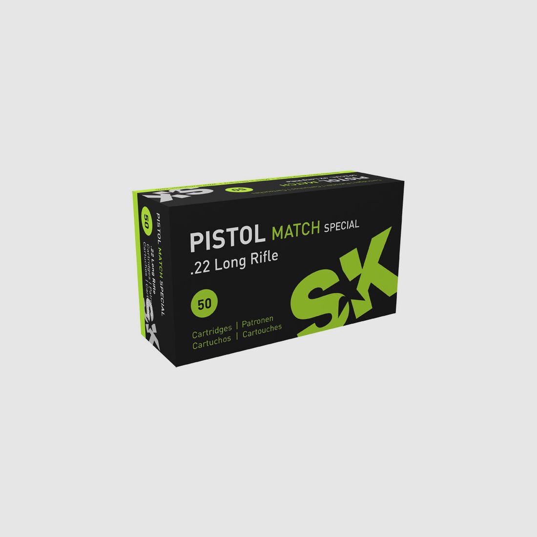 SK Pistol Match Spezial .22 LR 40GR LRN 50 Patronen