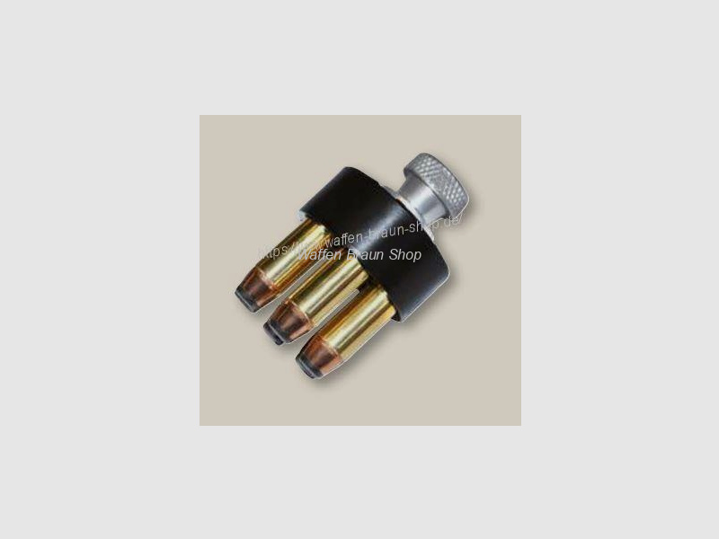 HKS-Speedloader Mod. 586-A, für S&W L-Rahmen-Rev. .357, f. M581/586/681/686 mit 6-Schuss-Trommel