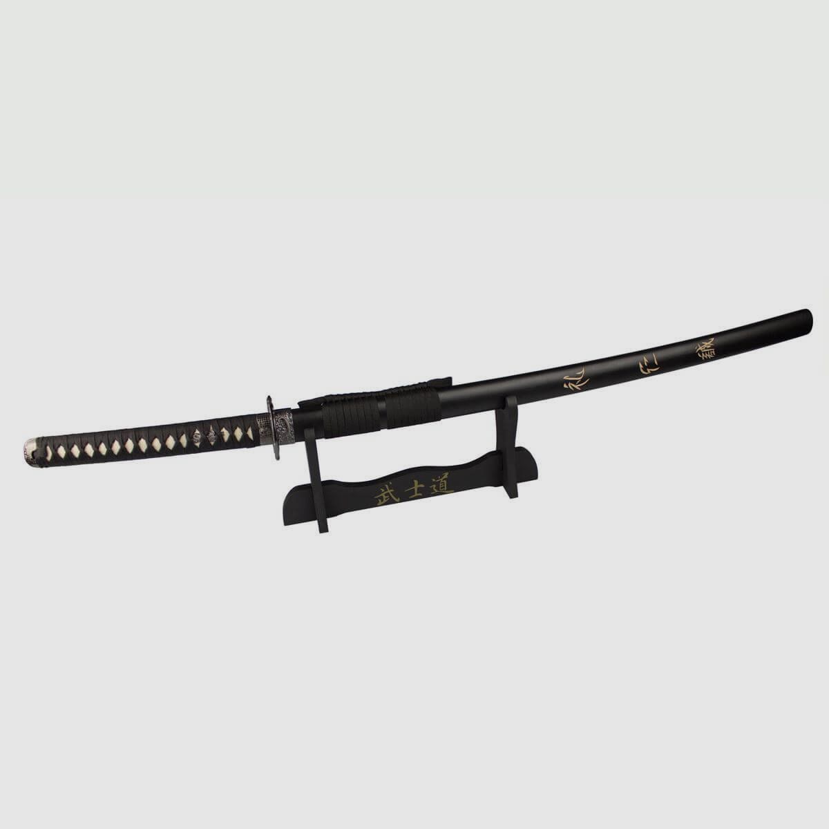 Katana Ostatni Samuraj metal tępy z podstawą na miecz