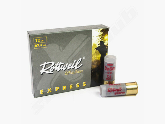 Rottweil Express 12/67,5 naboje śrutowe - 10 strzałów - 7,4 mm