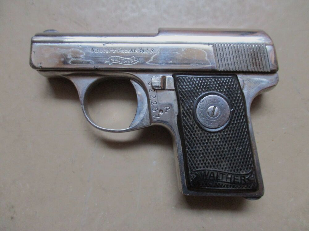 Pistole Walther Mod. 9 Nickel 6,35 mm 9