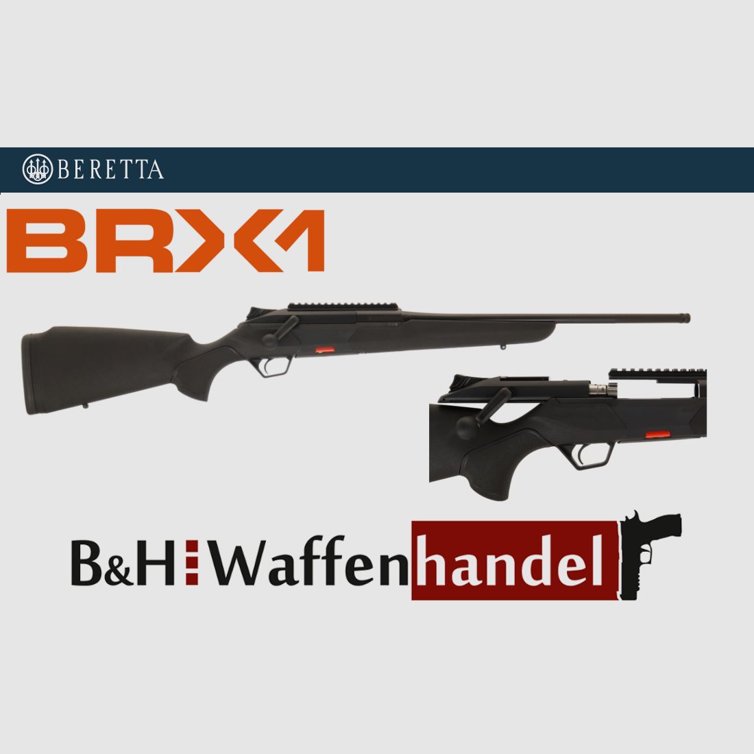 Neuwaffe: Beretta BRX1 kurz LL 51cm Geradezug Repetierer auf LINKS umbaubar BRX-1 BRX 1