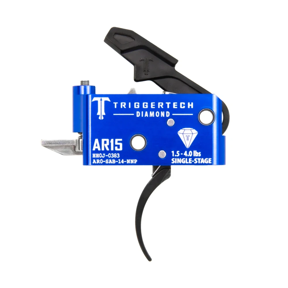 TriggerTech AR15 Single Stage Black AR Diamond Pro Curved