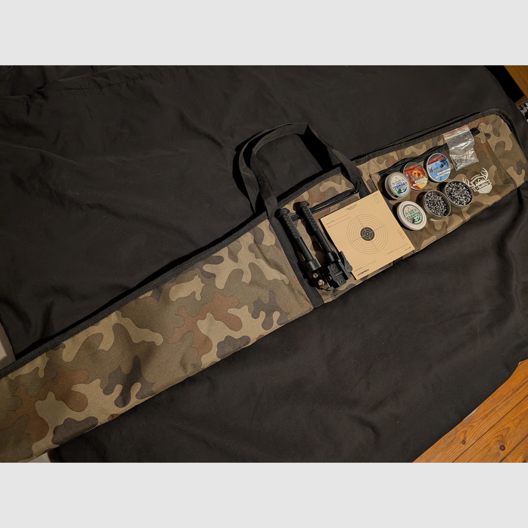 Luftgewehr Set - Tasche, Munition, Zweibein...