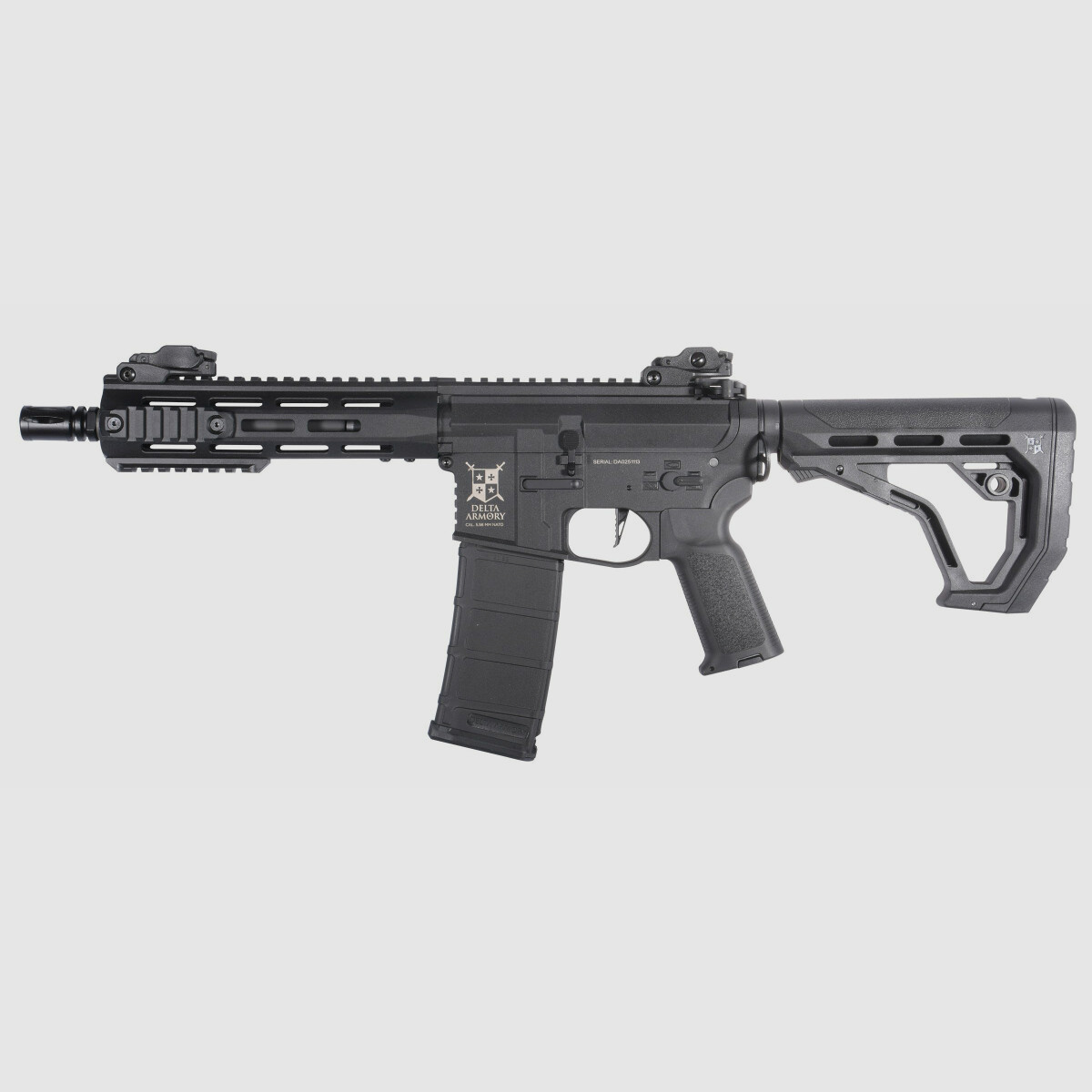 M4 AR15 M-LOK 8 Zoll CHARLIE EAGLE ETU Schwarz S-AEG Airsoft Gewehr Frei ab 18 Jahren | Delta Armory