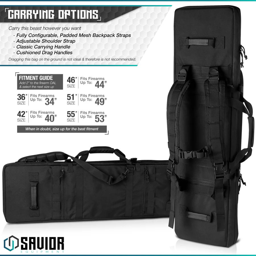 Urban Warfare Doppelfutteral 55 Zoll SCHWARZ