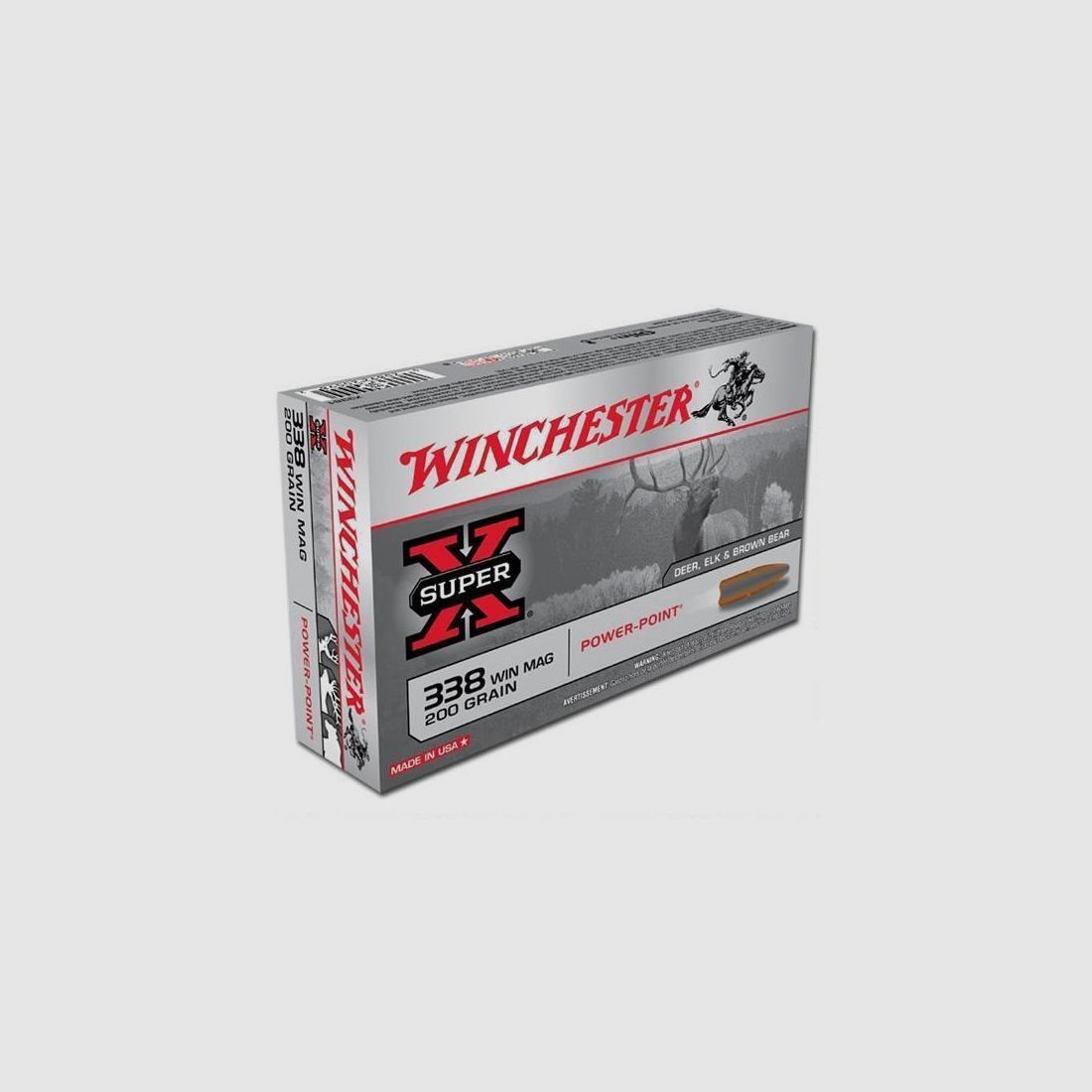 WINCHESTER 338 WIN MAG POWER POINT 200 GR