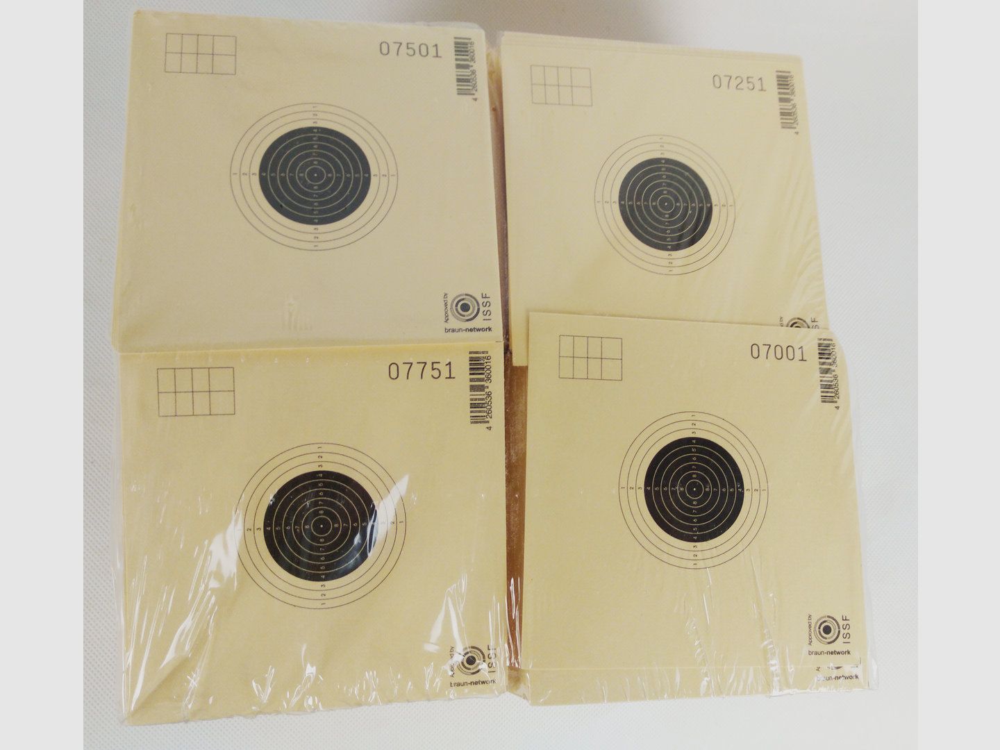 Scheiben für Luftgewehr 10x10