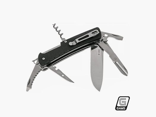 Multifunctioneel mes LD met glasbreker en pocketclip